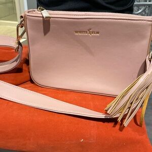 WHITE ELM CROSSBODY CLUTCH - DUSTY ROSE